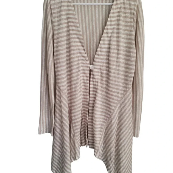 SOFT SURROUNDINGS STRIPED CARDIGAN, SIZE MEDIUM - Picture 2 of 6